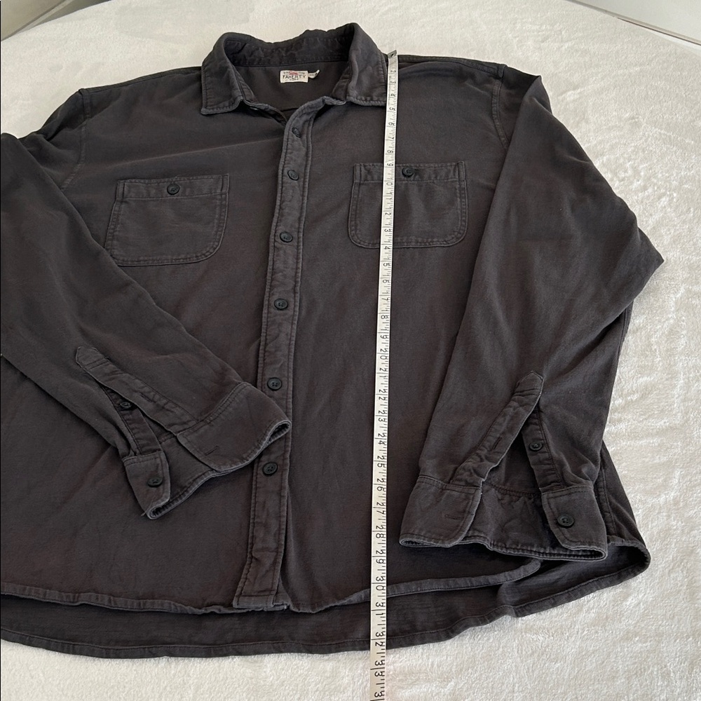 Faherty Men's Charcoal Button-Down Shirt - Picture 7 of 14